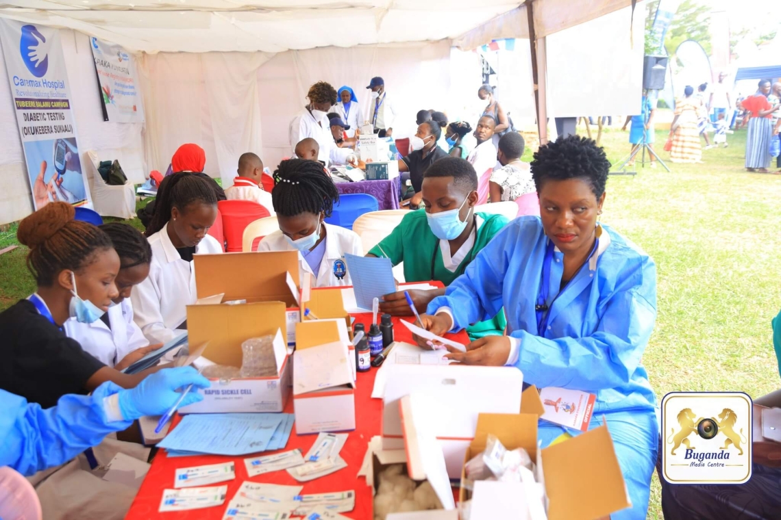 Some of the dedicated nurses providing care during the 'Tubeere Balamu' health initiative Some of the dedicated nurses providing care during the 'Tubeere Balamu' health initiative